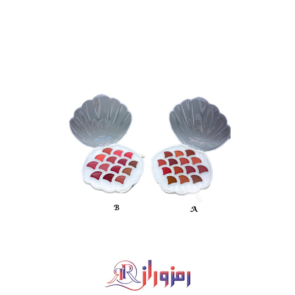 پالت رژلب 14 رنگ آرت اسکین طرح صدف